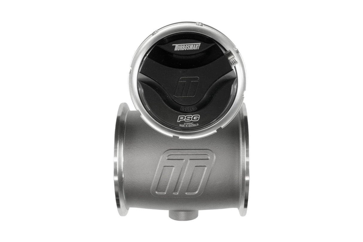 Turbosmart Pneumatic Straight Gate PSG76 6psi External Wastegate Black
