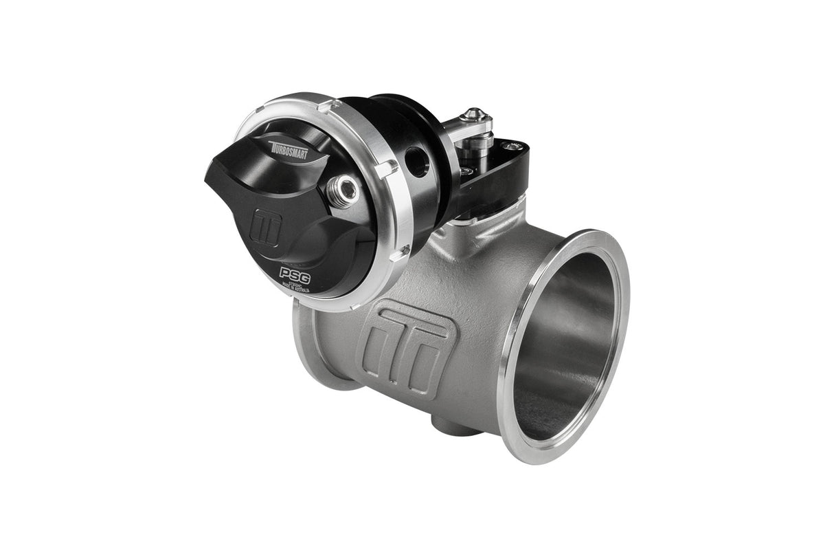 Turbosmart Pneumatic Straight Gate PSG76 6psi External Wastegate Black