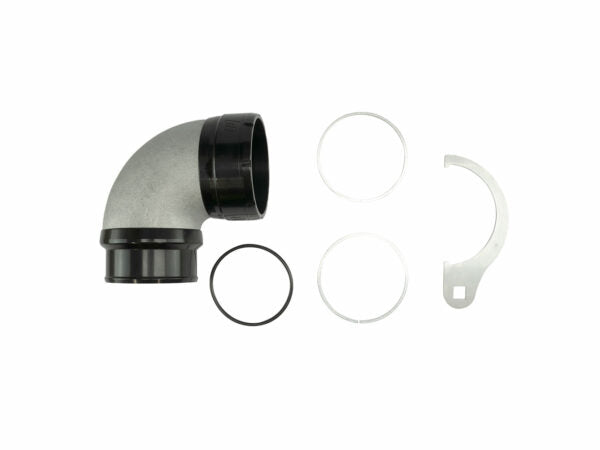 Turbosmart LockSleeve Turbo Adapter Compressor Outlet 2.50" to 90 Elbow Hose Barb 2.50"