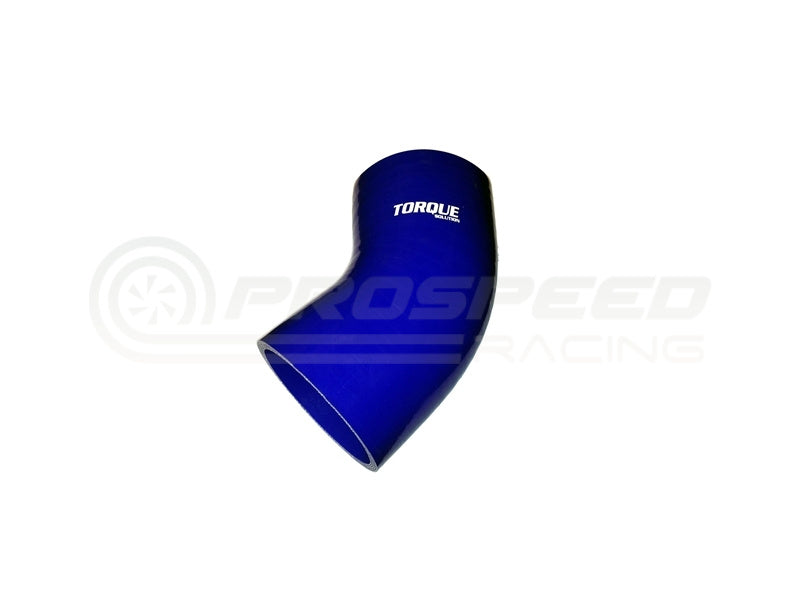 Torque Solution 45 Degree Silicone Elbow - 2.75" Blue