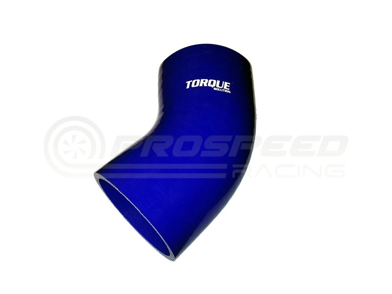 Torque Solution 45 Degree Silicone Elbow - 4" Blue