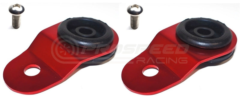 Torque Solution Radiator Mount Combo w/ Inserts (RED)