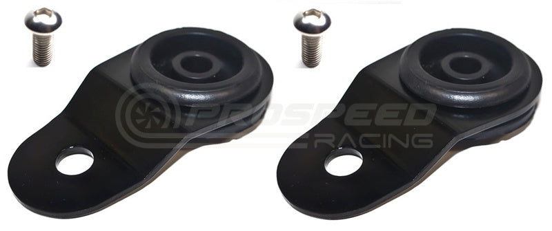 Torque Solution Radiator Mount Combo w/ Inserts (Black)