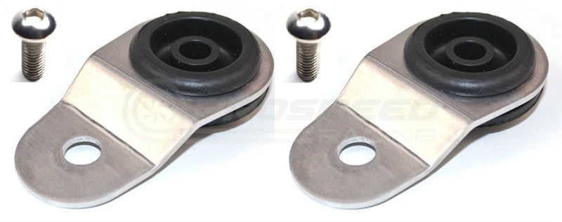 Torque Solution Radiator Mount Combo w/ Inserts (Silver)