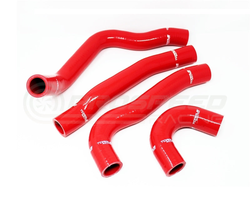 Torque Solution Silicone Radiator Hose Kit (Red)