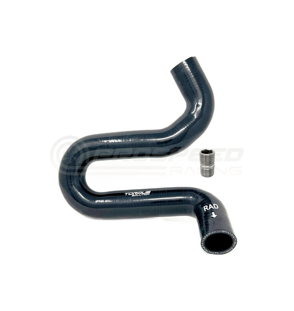 Torque Solution Lower Radiator Hose for Oil Cooler Delete w/Adaptor