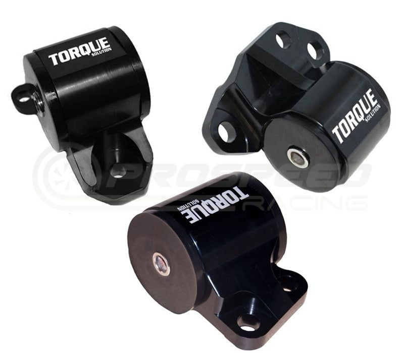 Torque Solution 3pc Billet 2-Bolt Engine Mount Kit