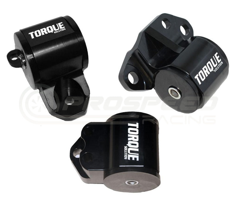 Torque Solution 3pc Billet 3-Bolt Engine Mount Kit