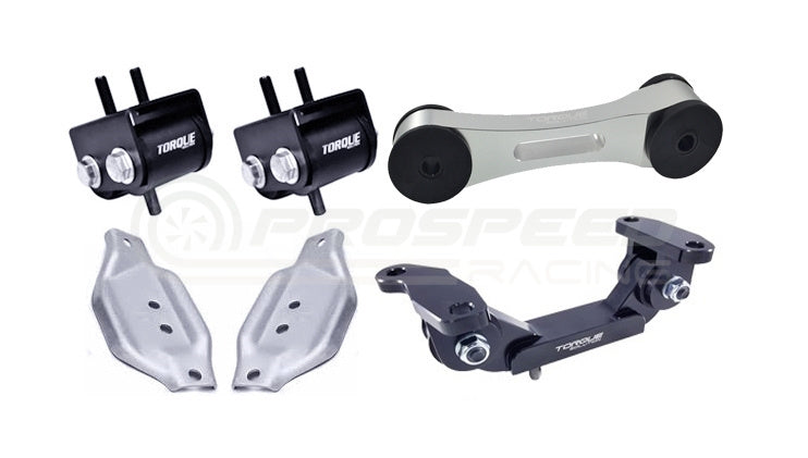 Torque Solution Engine / Trans / Silver Pitch Mount Kit w/ Mount Plates