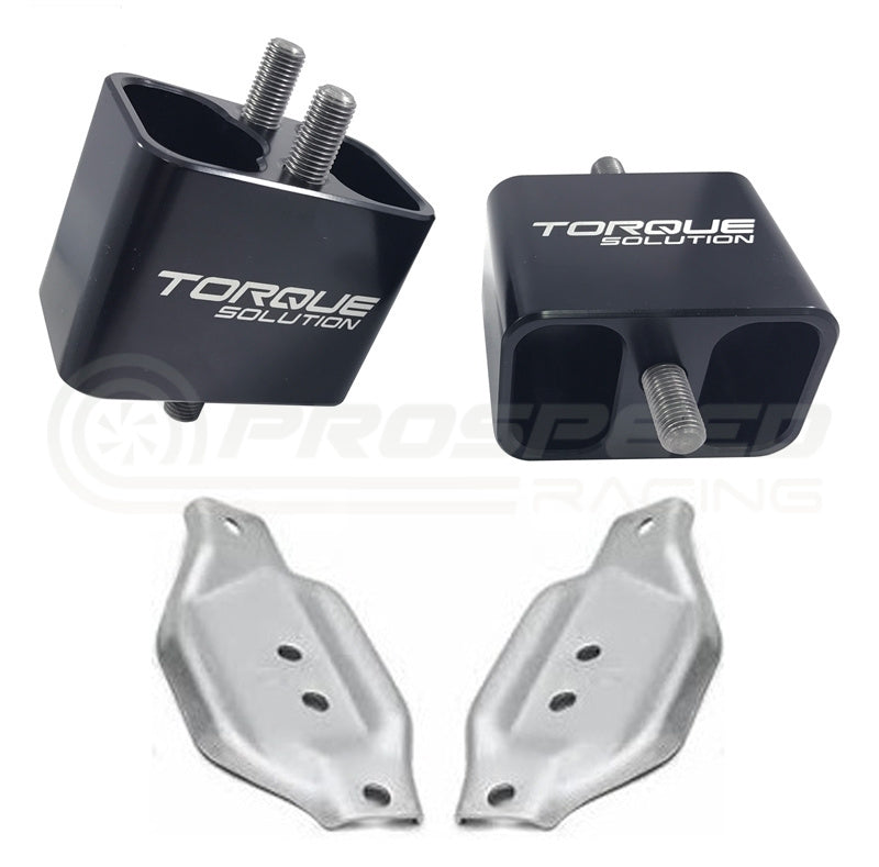 Torque Solution Solid Billet Engine Mounts w/ Mount Plates