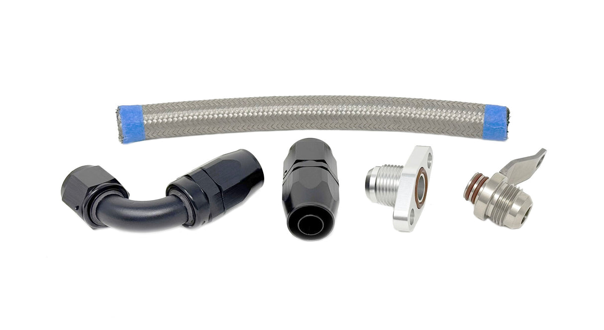 Torque Solution Stock Location -10AN Turbo Oil Return Line Kit