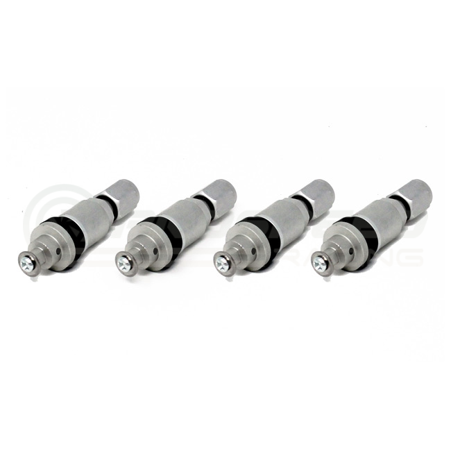 Torque Solution Billet TPMS Valve Stem Silver Set of 4