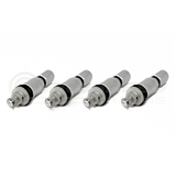 Torque Solution Billet TPMS Valve Stem Silver Set of 4
