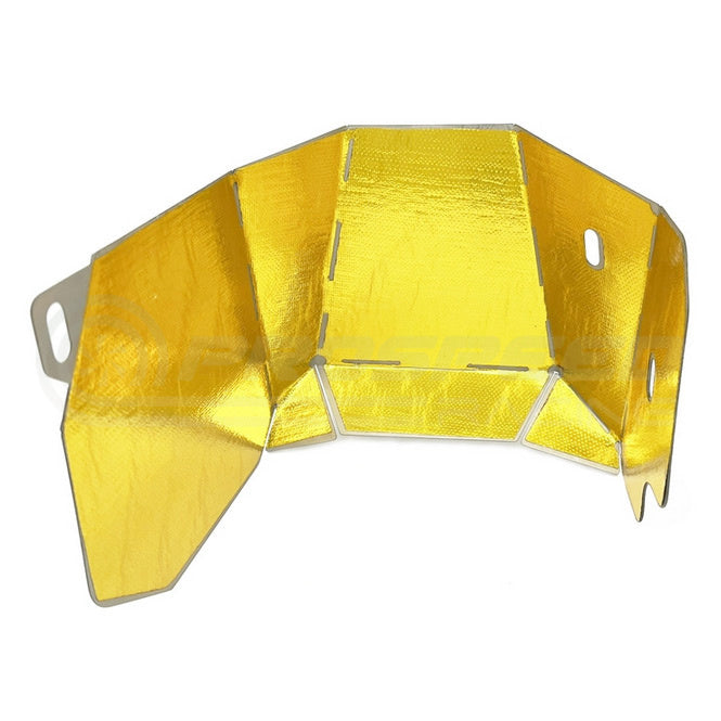 Torque Solution Turbo Heat Shield w/Gold Thermal Tape Subaru WRX/STI/FXT/LGT TSSU697SG