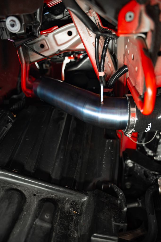Torque Solution Titanium 3" Intake Pipe Burnt Purple Finish