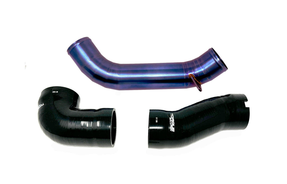 Torque Solution Titanium 3" Intake Pipe Burnt Purple Finish