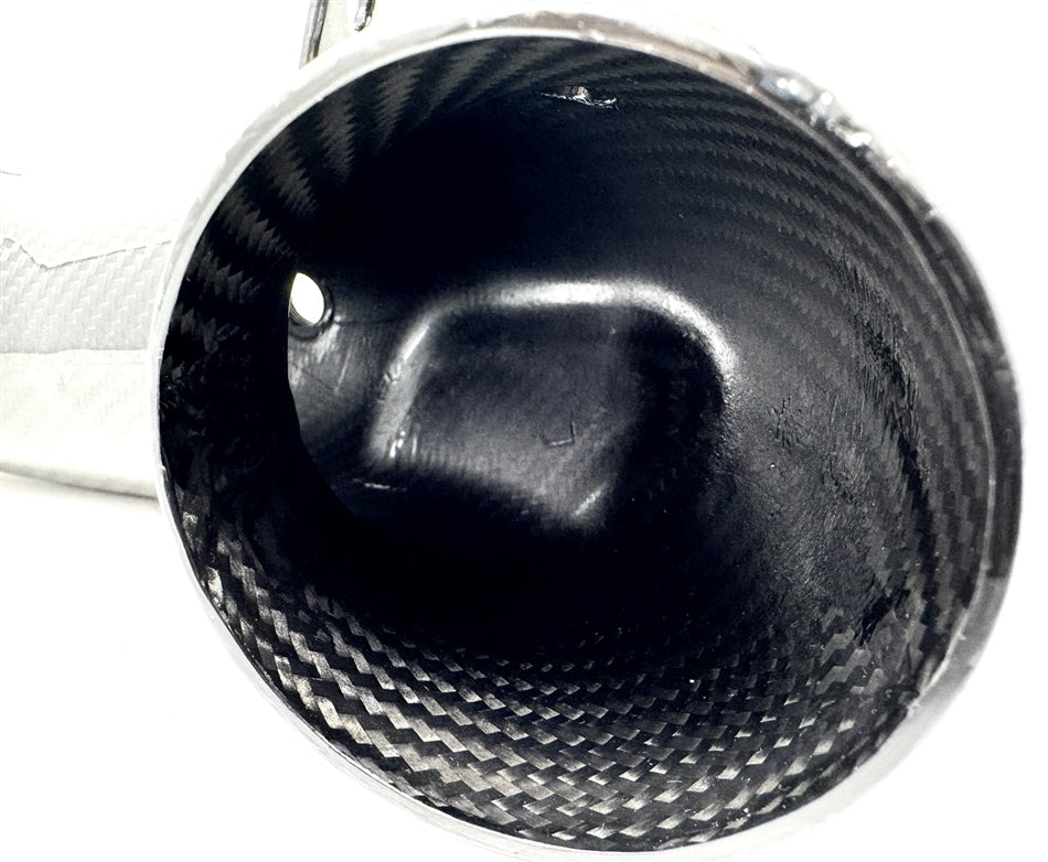 Torque Solution Carbon Fibre Hard Turbo Inlet - OEM (2.4")