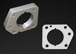 Torque Solution Throttle Body Spacer (Silver)
