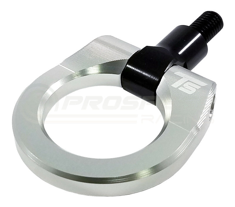 Torque Solution Billet Tow Hook Ring - Silver