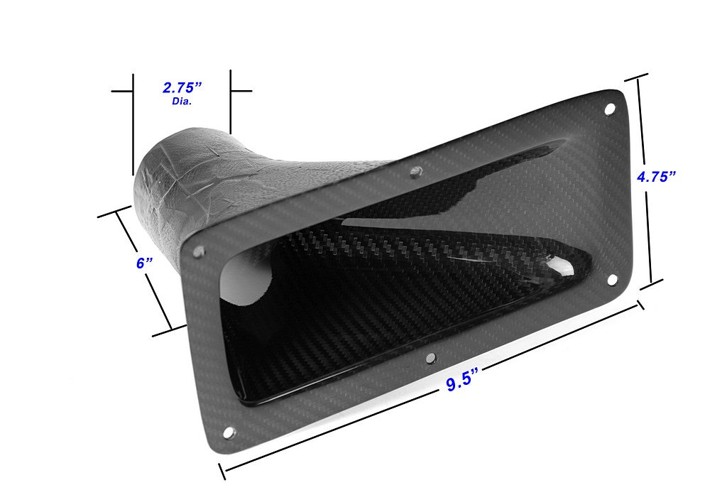 APR Performance Carbon Fibre 9.25" X 4.75" Air Inlet Duct w/Flange