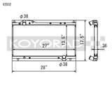Koyorad Hyper V Series Aluminium Racing Radiator