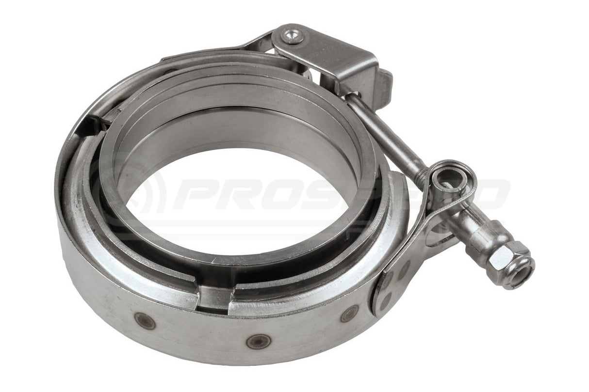 Raceworks Stainless Steel Quick Release V-Band Clamp & Flanges Kit
