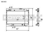 Koyorad Hyper V Series Aluminium Racing Radiator