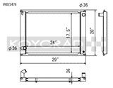Koyorad Hyper V Series Aluminium Racing Radiator