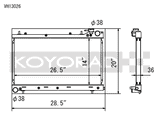Koyorad Hyper V Series Aluminium Racing Radiator