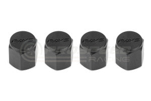 Volk Racing Rays Valve Stem Caps Black Set of 4
