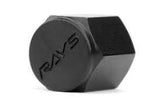 Volk Racing Rays Valve Stem Caps Gunmetal Grey Set of 4