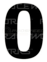 MVP by Raceworks CAMS Approved 28cm Black Number 0  VPR-026-0 | Pro Speed Racing