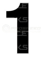 MVP by Raceworks CAMS Approved 28cm Black Number 1 VPR-026-1 | Pro Speed Racing