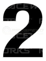 MVP by Raceworks CAMS Approved 28cm Black Number 2 VPR-026-2 | Pro Speed Racing