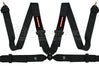 Racework 4 Point Cam Harness w/Black 3" Belts Black Hardware Snap On Ends VPR-120 | Pro Speed Racing