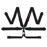 Raceworks SFI Approved 6 Point Cam Lock Harness w/3" Belts