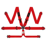 Raceworks SFI Approved 6 Point Cam Lock Harness w/3" Belts