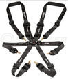 MVP By Raceworks 6 Point Cam Lock Harness w/HANS Compatible 2-3" Belts, Snap On Ends (FIA Approved)