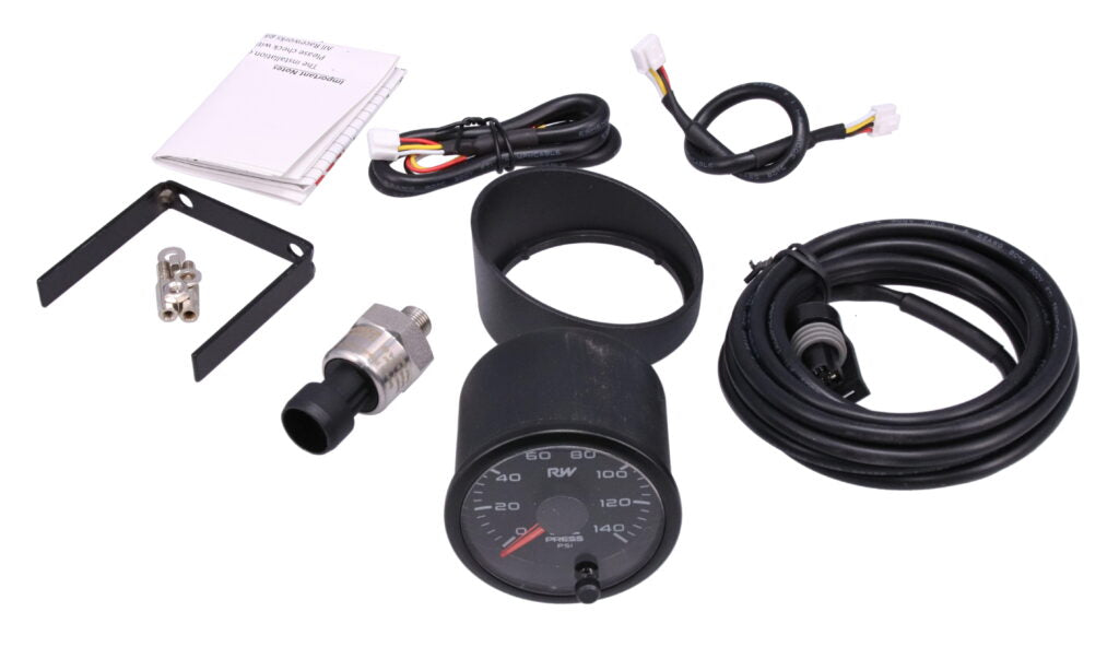 Raceworks 52mm Electronic Oil Pressure Gauge