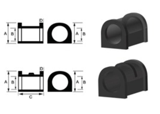 Whiteline Front Steering Rack And Pinion Mount Bushing