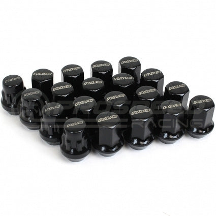 Rays Volk Racing 17 Hex Steel Wheel and Lock Nut 16+4 Set Black - M12x1.25