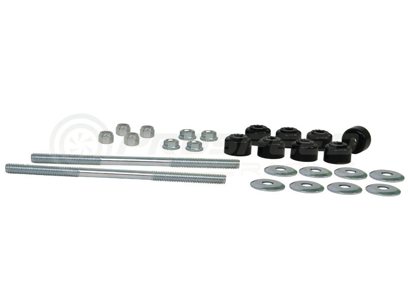 Whiteline Sway Bar Threaded Rod Link 202mm, w/Bushes - Universal W21808S | Pro Speed Racing