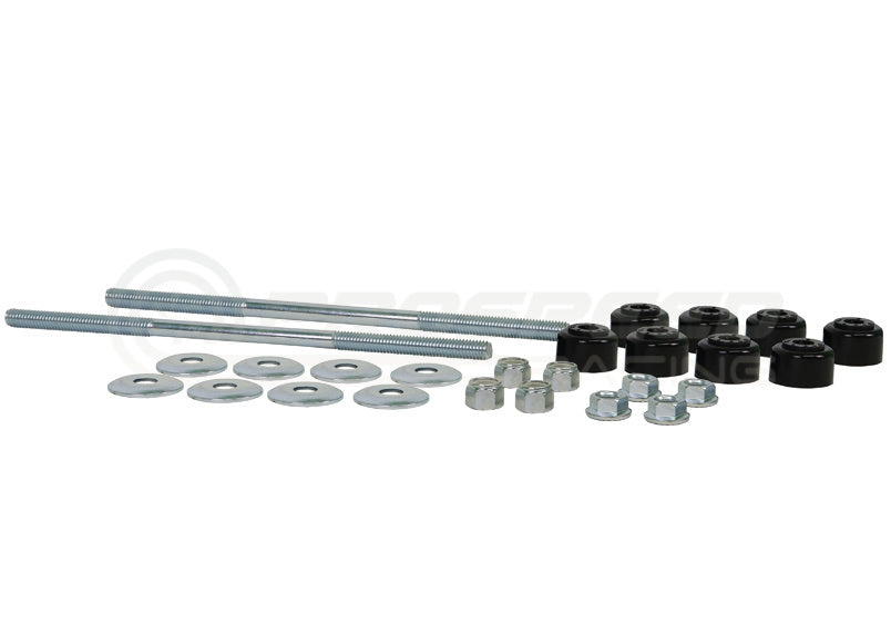 Whiteline Sway Bar Threaded Rod Link 240mm, w/Bushes - Universal W21809S | Pro Speed Racing