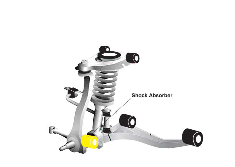 Whiteline Front Shock Absorber To Control Arm Bushing