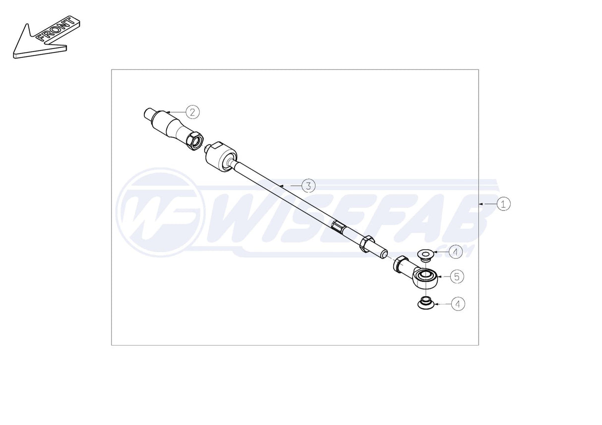 Wisefab Steering Rack Tie Rod End SINGLE
