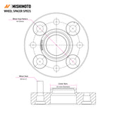Mishimoto Wheel Spacers (5x100 PCD/56.1 CB/M12)