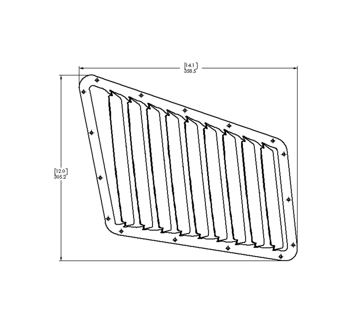 Verus Engineering XT2 Bonnet Louver Kit