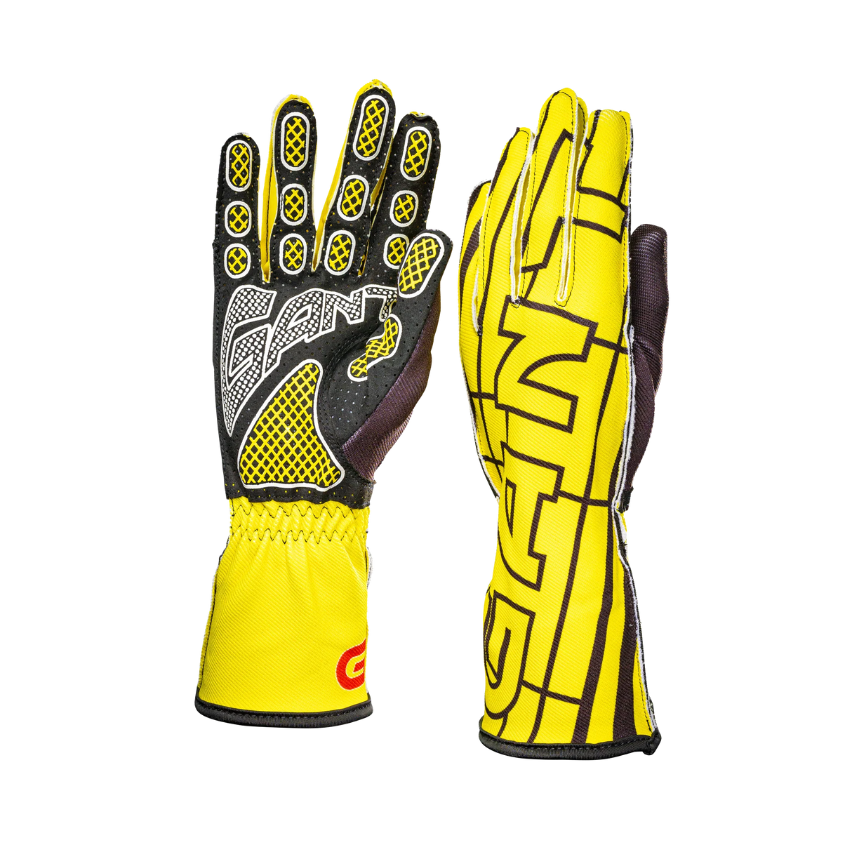 GNT Motorsport Sim Racing Gloves - Yellow Crossover