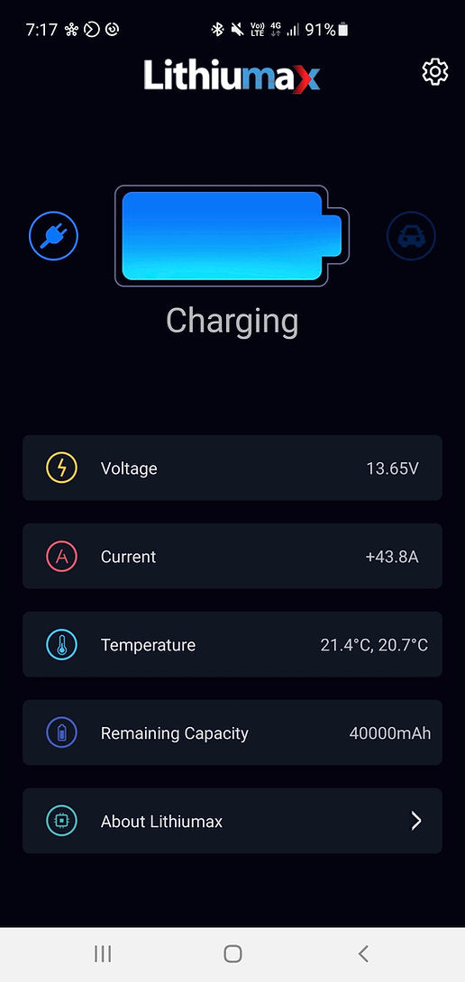 Lithiumax Race10+ Carbon Series 1000CA Lithium LiFePO4 Car Battery w/Bluetooth