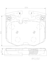 Brembo NAO Ceramic Brake Pad Set Front
